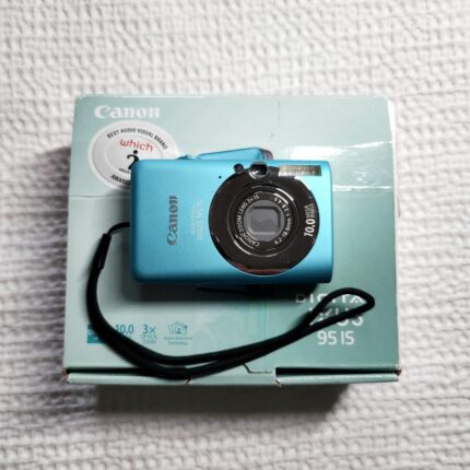 VINTAGEFIND™ blue canon ixus 95 is digital camera rare colour