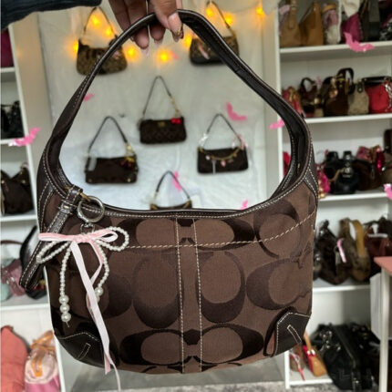 VINTAGEFIND™ y2k coach small ergo dark brown