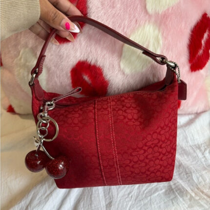 VINTAGEFIND™ y2k coach red signature mini bag 🍒